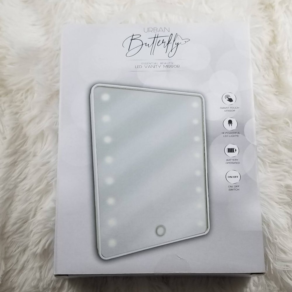 16 LED Lighted Vanity Mirror,Portable Touch Screen